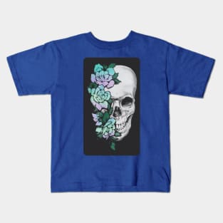 Floral Skull Graphic 2 Kids T-Shirt